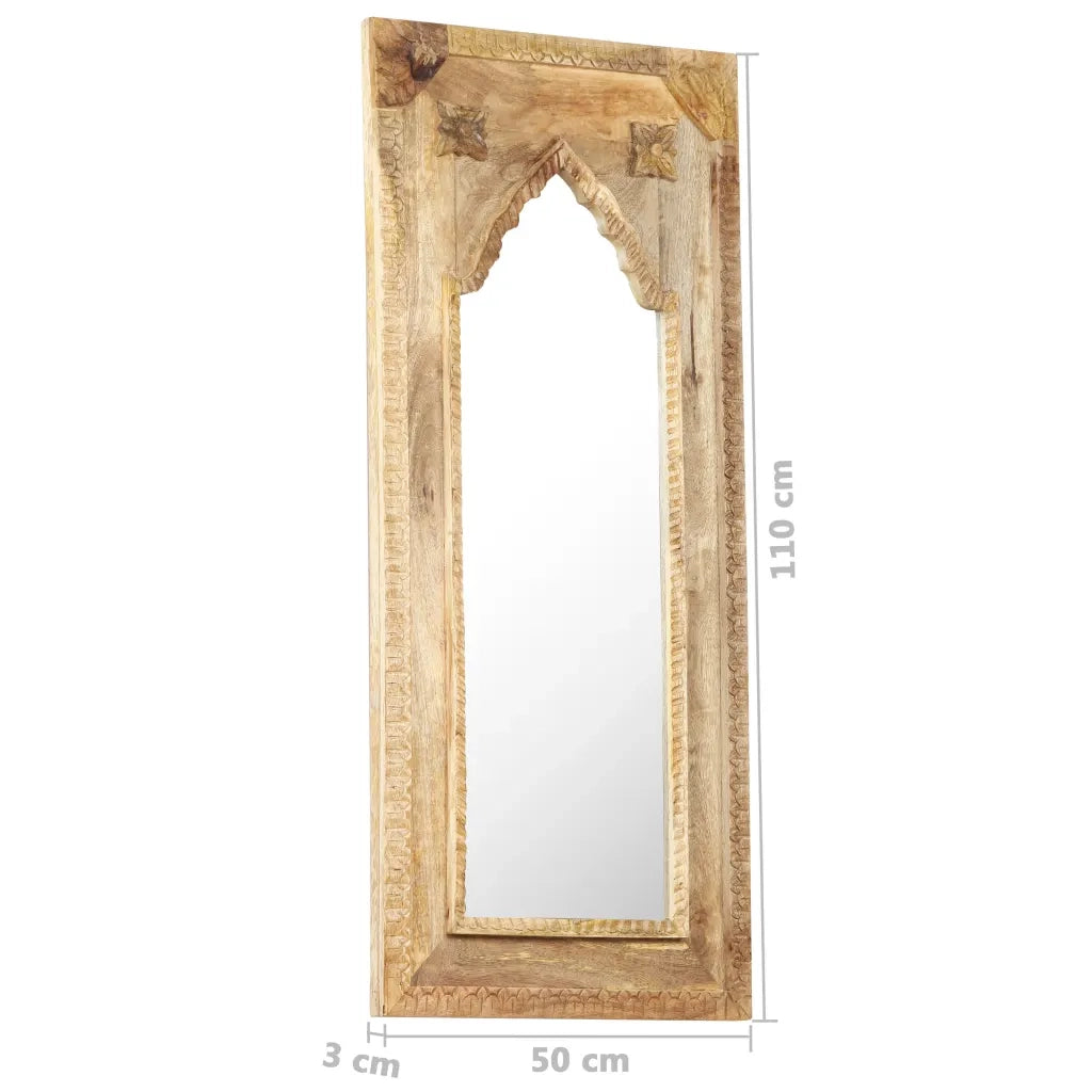 Specchio 50x3x110 cm in Legno Massello di Mango 321650