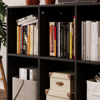 SCAFFALE APERTO COMÒ KOSTKA 3x2 CAPIENTE PER LIBRI DA UFFICIO NERO