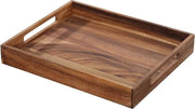 Piatto da tavola 60x60 Piatto da servizio in legno rettangolare | piatto da colazione in legno | legno di acacia sostenibile-055467 piatto da servizio 60x60