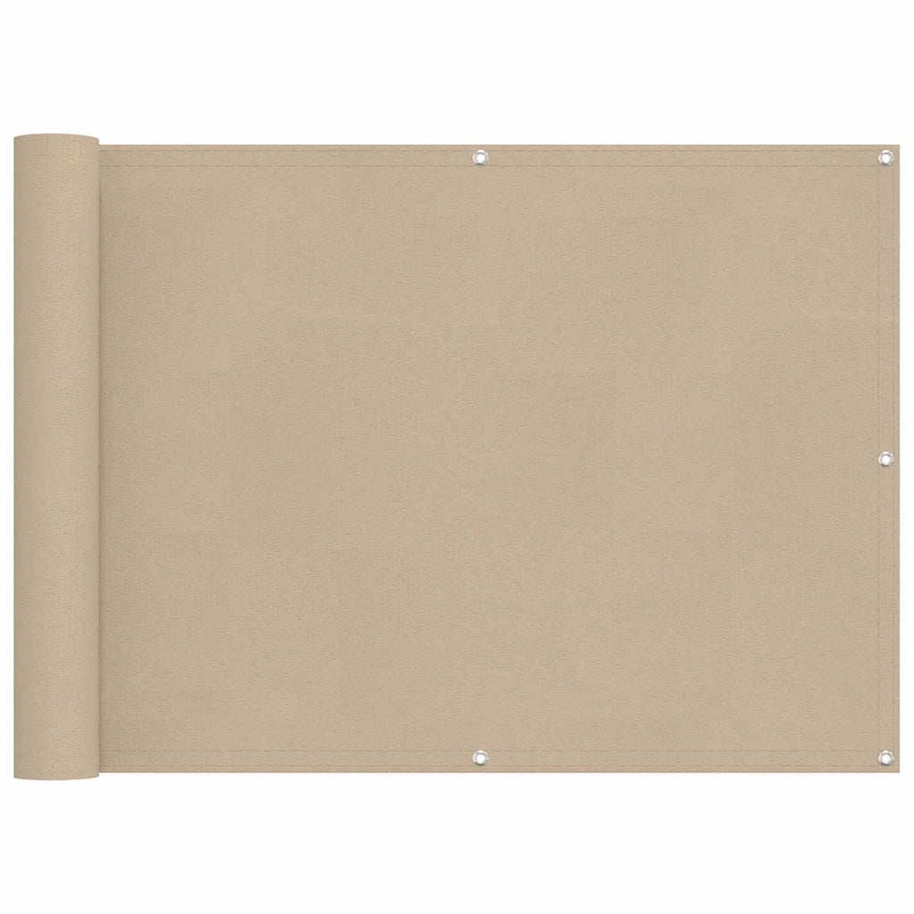 Schermo da balcone Beige 75 x 200 cm Oxford alu rivestito in PU 42030675