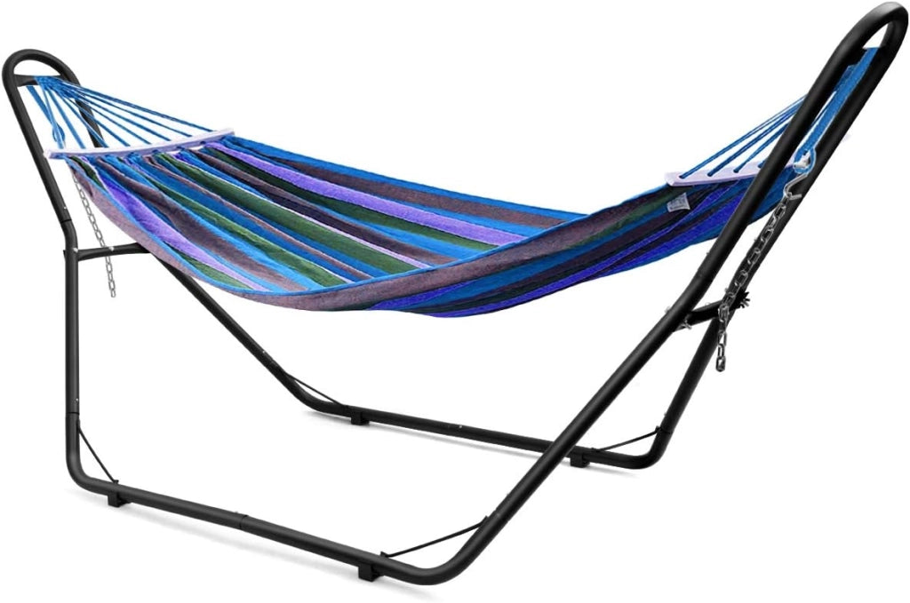 Supporto Universale per Amaca, Regolabile, Portata 200 kg | Telaio per Amaca, Adatto per Amache da 2,75 a 3,6 m di Lunghezza, per Terrazza Esterna Coperta da Giardino, Amaca Non Inclusa