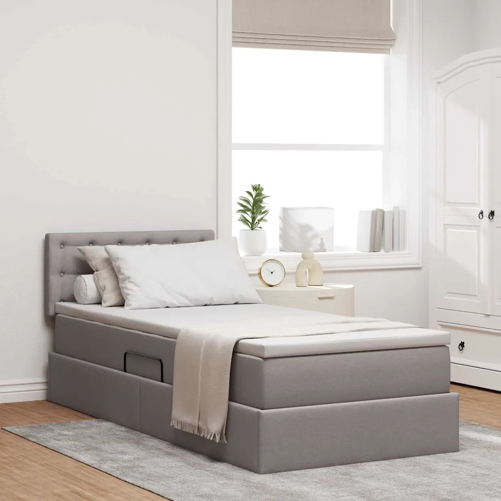 Letto con contenitore e LED con led Talpa 90 x 200 cm Tessuto 3371247