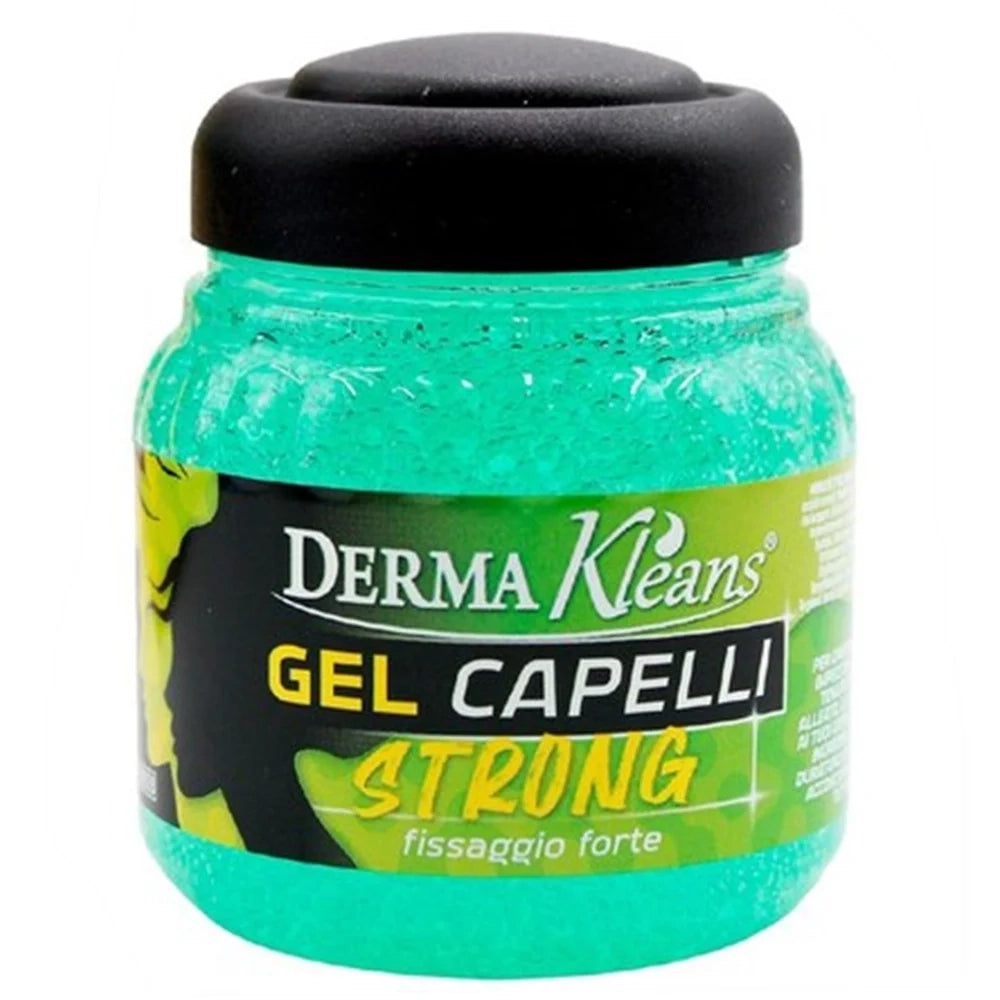 Trade Shop - Set 2 Pz Vasetto Gel Per Capelli Strong Verde Styling Fissaggio Forte Da 150ml 487219 -