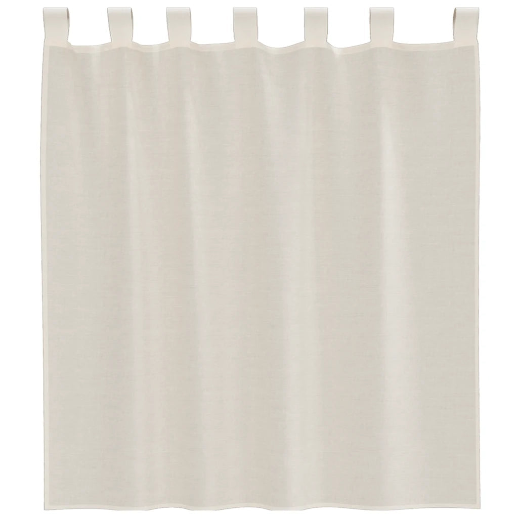 Tende in Voile con Linguetta 2 pz Crema 4102266