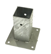 Staffa a bicchiere per palo quadro cm 12x12
