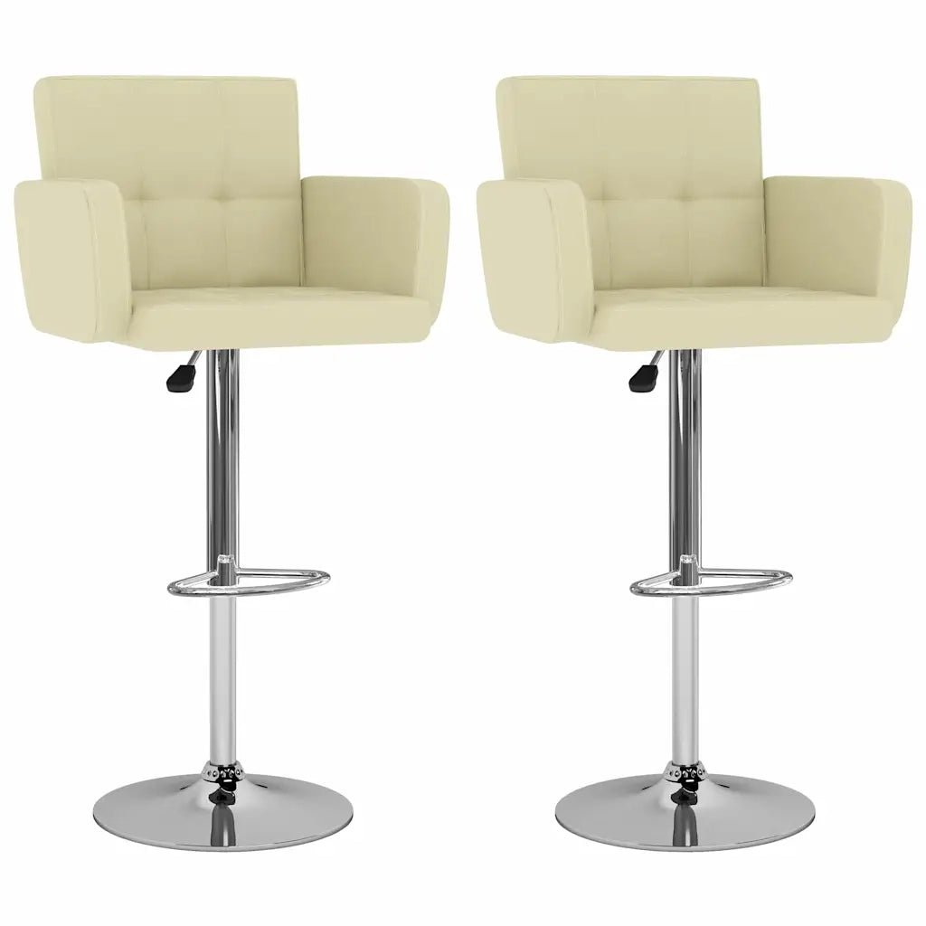Sgabelli da Bar 2 pz Crema in Similpelle cod mxl 62598
