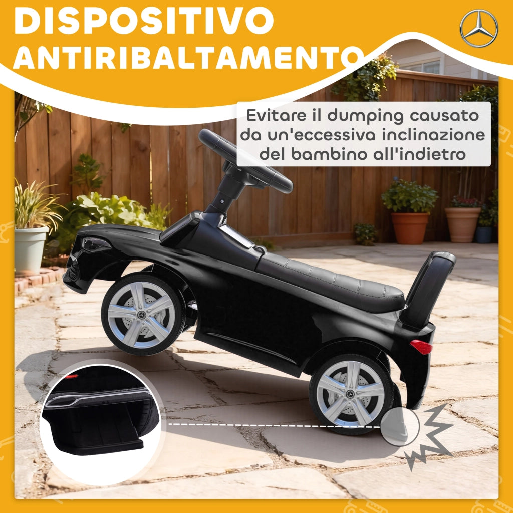 Macchina Bambini Mercedes Benz ¨C zephmum ¨C 65x28x39 cm Nero