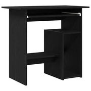 Scrivania | Tavolo da Ufficio Rovere Nero 80x45x74 cm in Legno Multistrato