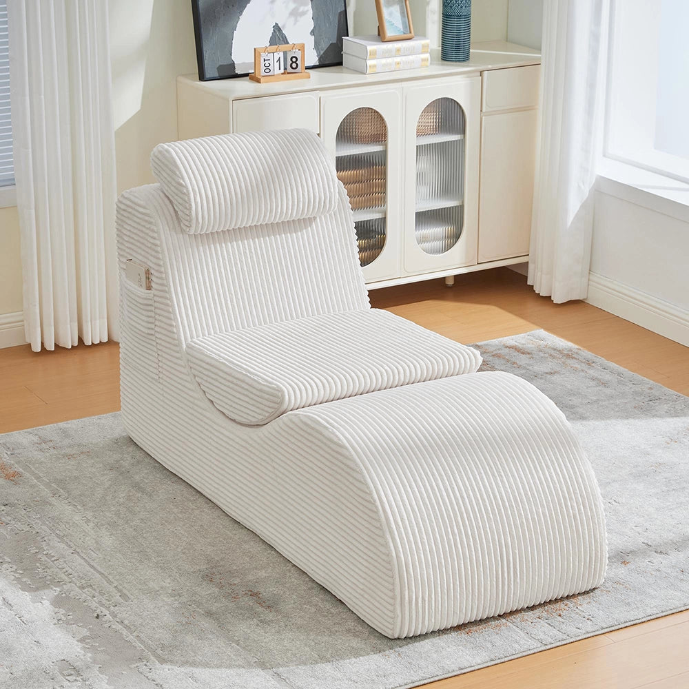 Poltrona relax moderna - Xylo - Design unico, ergonomica, schiuma elastica, cuscino removibile, tasca laterale