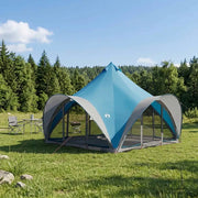 Tenda Tipi con tetto Blu 6 persone Poliestere e Acciaio 42028624
