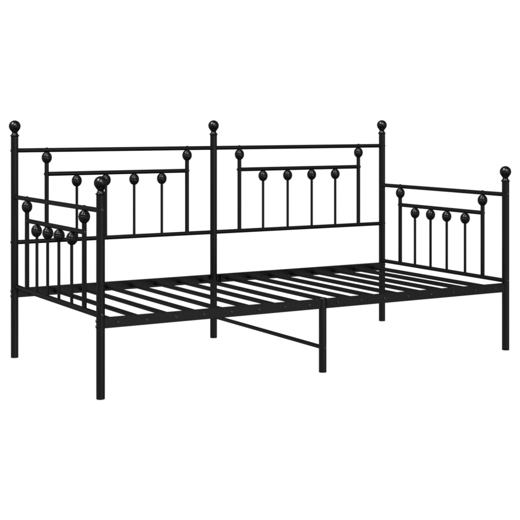 Struttura Daybed  Nera 107x203 cm in Acciaio