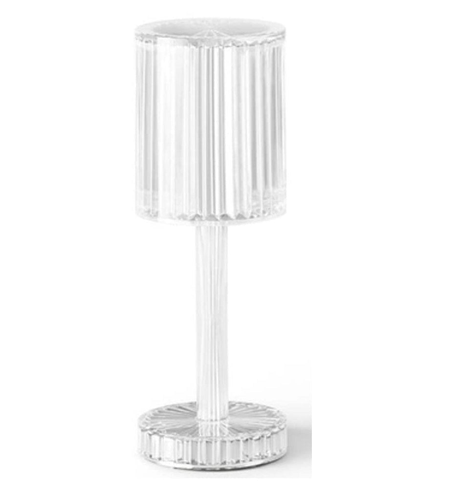 Lampada Tavolo Touch Senza Fili Effetto Cristallo Acrilico Abatjour