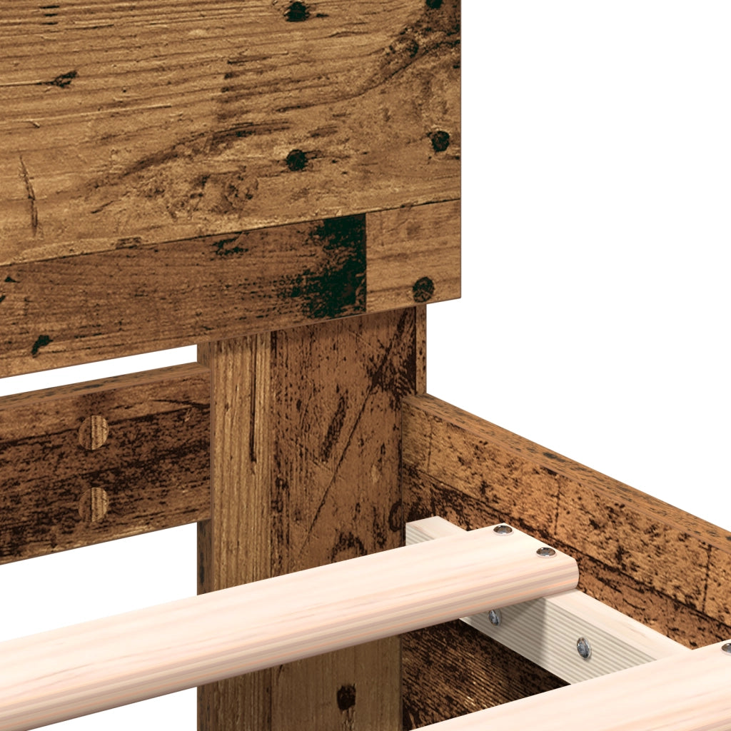 Struttura letto con testiera Legno antico 180x200 cm Legno ingegnerizzato