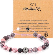 Collana di Regalo per Ragazze - Bracciale con Carta di Regalo per Adolescenti - Gioielli Ispiratori per Figlia, Sorella, Ragazza - Dono di Compleanno di Laurea - Pietra Occhio di Gatto
