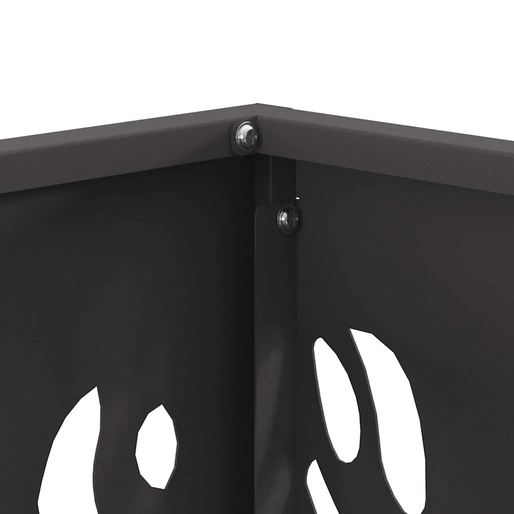 Focolare Nero 40 x 40 x 40 cm acciaio corten 858912