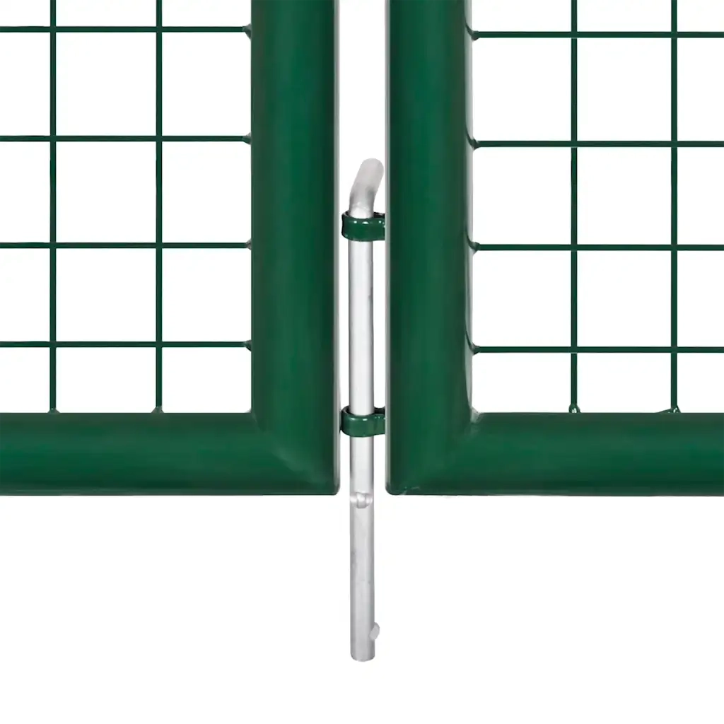 Cancello da Giardino a Rete in Acciaio 400x75 cm Verde cod mxl 76535