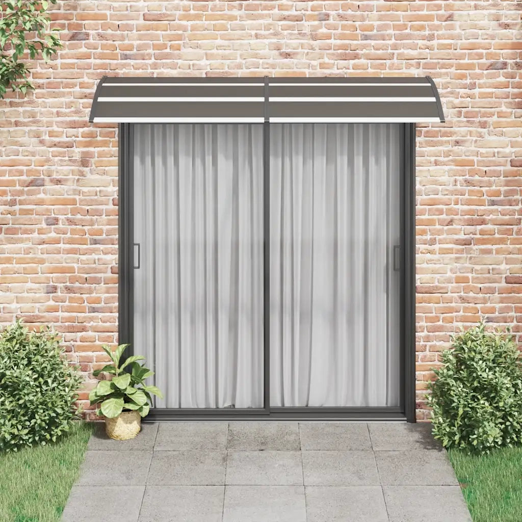 Pensilina per Porta Nera 240x75 cm in PC CFW1299244