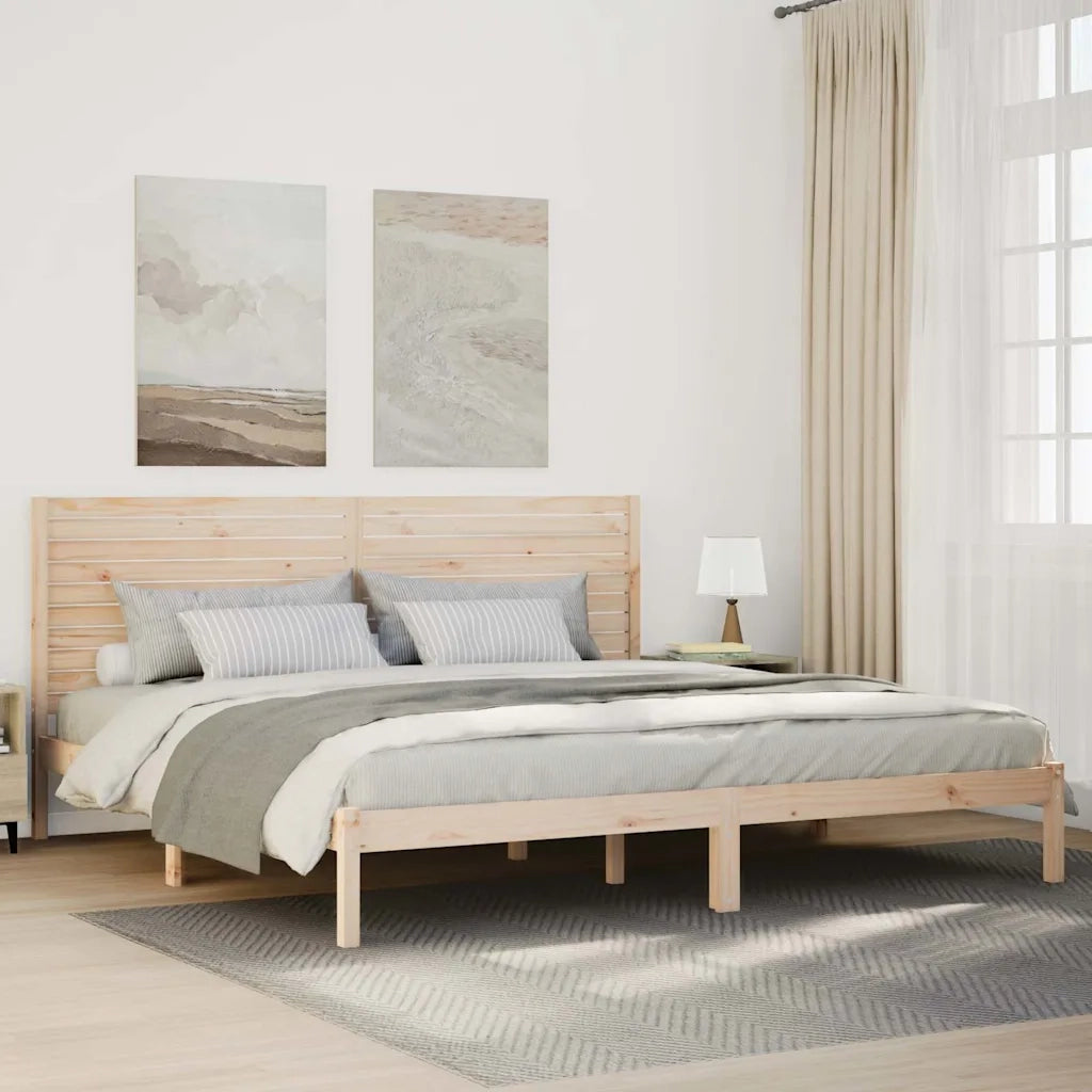 Giroletto Extra Lungo senza Materasso-Struttura Letto 200x220 cm Legno Massello 583660