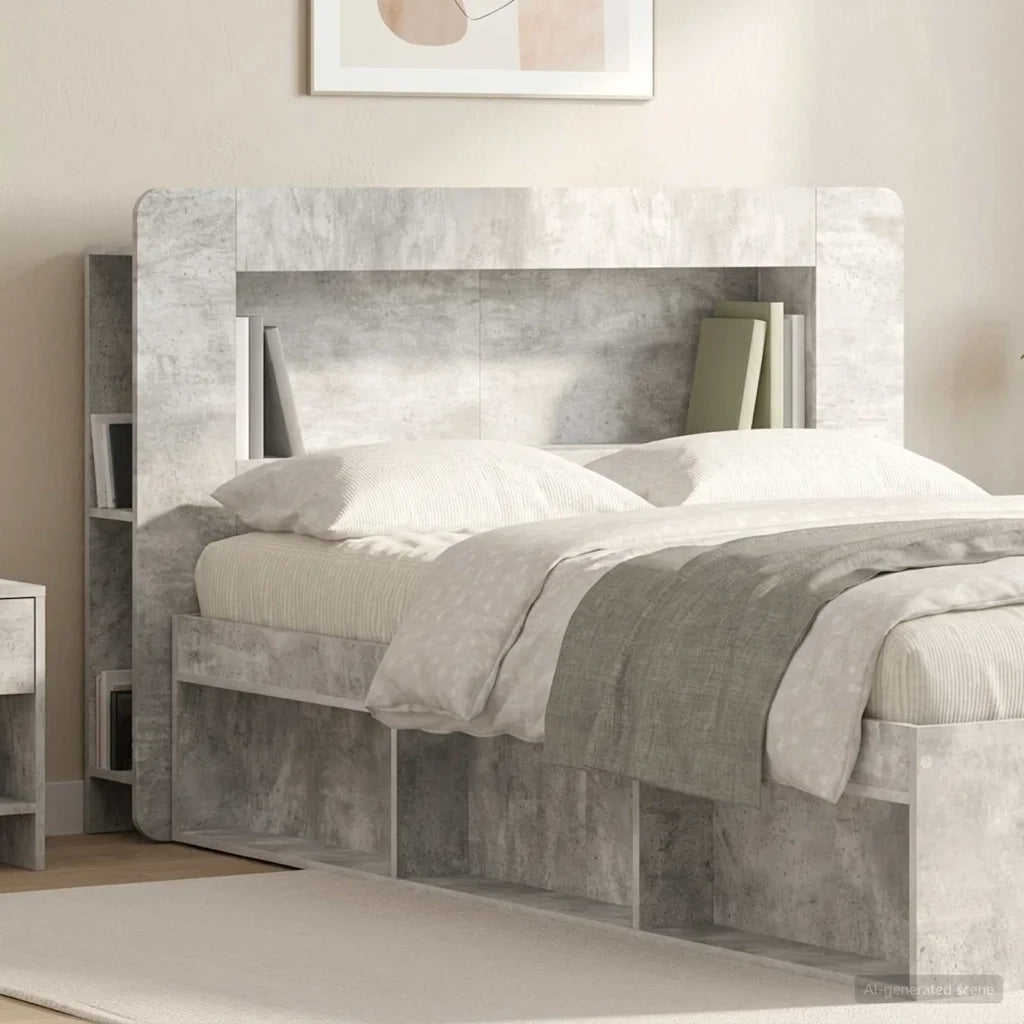 Testata del letto Grigio Cemento Legno ingegnerizzato 8001267