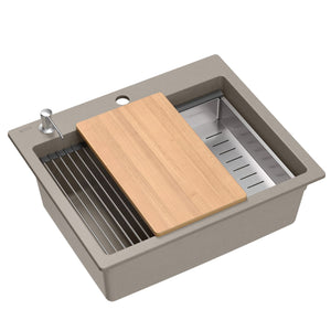 Lavello In Granito Kurt 110 Workstation Beige