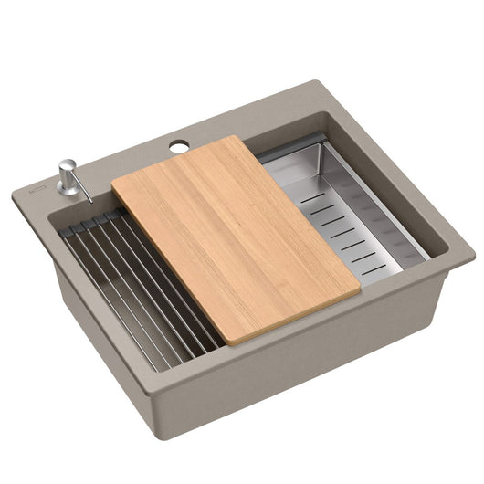 Lavello In Granito Kurt 110 Workstation Beige