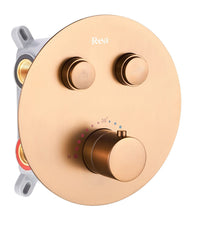 Set Doccia Da Incasso Rea Lungo Copper Brush Box