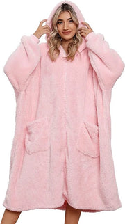 Sweatshirt a coperta - hoodie - deken da sweatshirt invernale - Fleece deken da hoodie - coperta da hoodie - caldo e accogliente, portatile, lungo sweatshirt