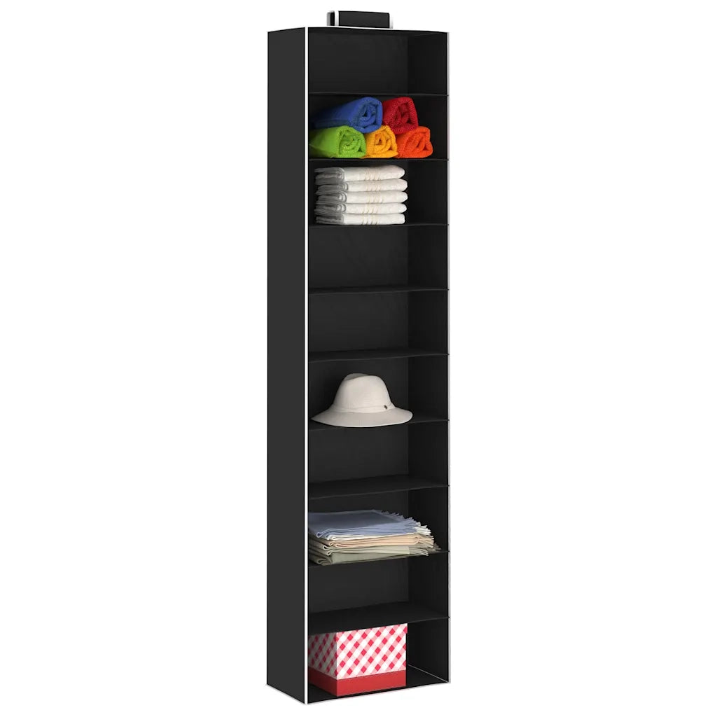 Organizer per Armadio da Appendere 2 pz con 10 Ripiani Tessuto 288327