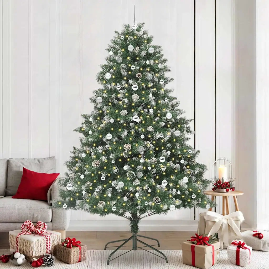 Albero di Natale artificiale con 300 LED Verde 240 cm 3395262