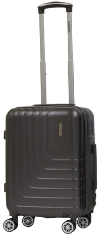 Set 2 Valigie Trolley Rigide in ABS 4 Ruote TSA Ravizzoni Titanio Grigie