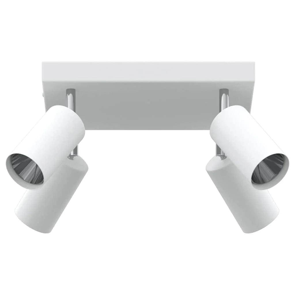 Faretto da soffitto moderno con illuminazione direzionale 26 x 26 x 16 cm metallo bianco 02_0058309