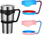 Set da 3 bicchieri con manico - accessorio per bicchieri da viaggio - presa antiscivolo - diverse colori - adatto per 30 oz Rambler - accessorio bicchiere da esterno con maniglia.