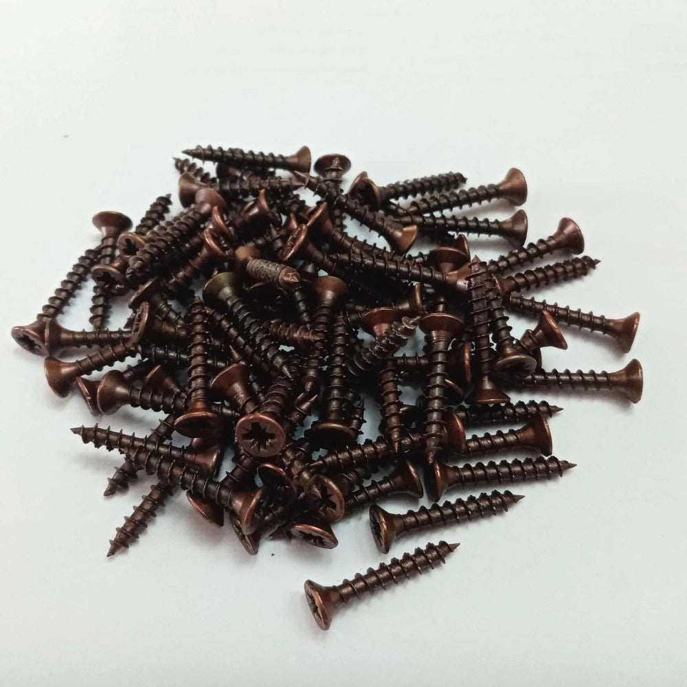 Vite 4,0x16mm - 100pz tps testa conica bronzata per legno truciolare tutte filettate