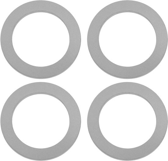 Set di pedali in acciaio inossidabile 4 pezzi 1,5mm per assi pedaliera 9/16 pollici per biciclette mountain bike e da corsa - duraturo e resistente alla ruggine