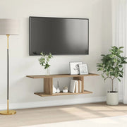 Set mobile TV-Credenza per TV Rovere artigianale 102 x 35 x 35 cm
