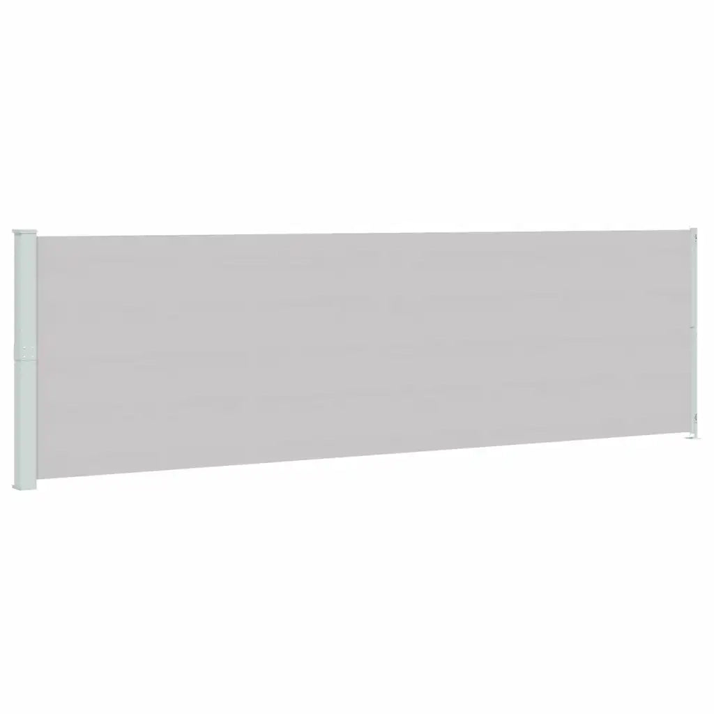 Tenda da Sole Laterale Retrattile per Patio 180x614 cm Grigia 317968
