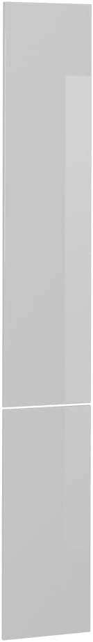 Frontale cucina R-Line, Bianco lucido, 29.6 x 196 cm frontale del mobile per mobile alto estraibile, adatto per armadi da cucina R-Line per un montaggio semplice
