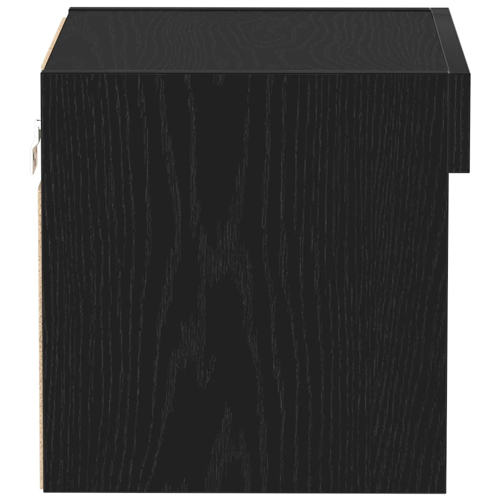 Set mobile TV Rovere Nero 40 x 30 x 30 cm Legno multistrato 863102