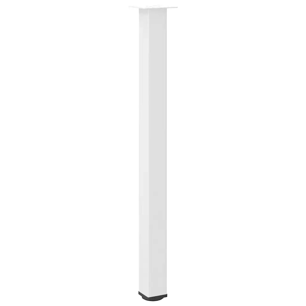 Gambe per tavolo da bar 4 pz bianche 110-112 cm in acciaio 4012481