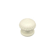 Pomolo fisso per porta SAGUATTI 861/70KB in alluminio bianco lucido