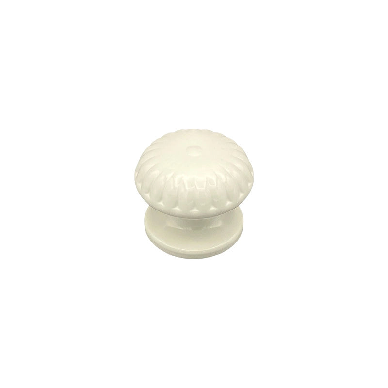 Pomolo fisso per porta SAGUATTI 861/70KB in alluminio bianco lucido