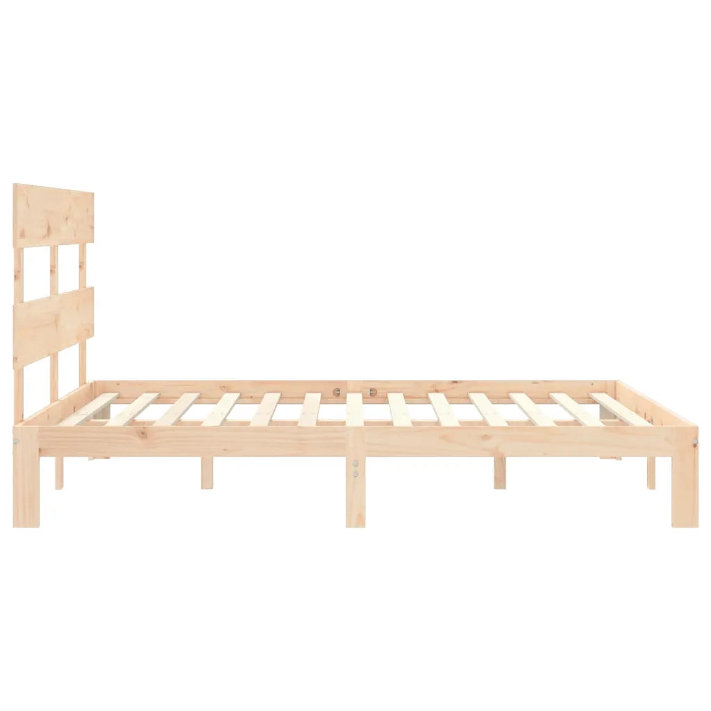 Giroletto con Testiera King Size in Legno Massello