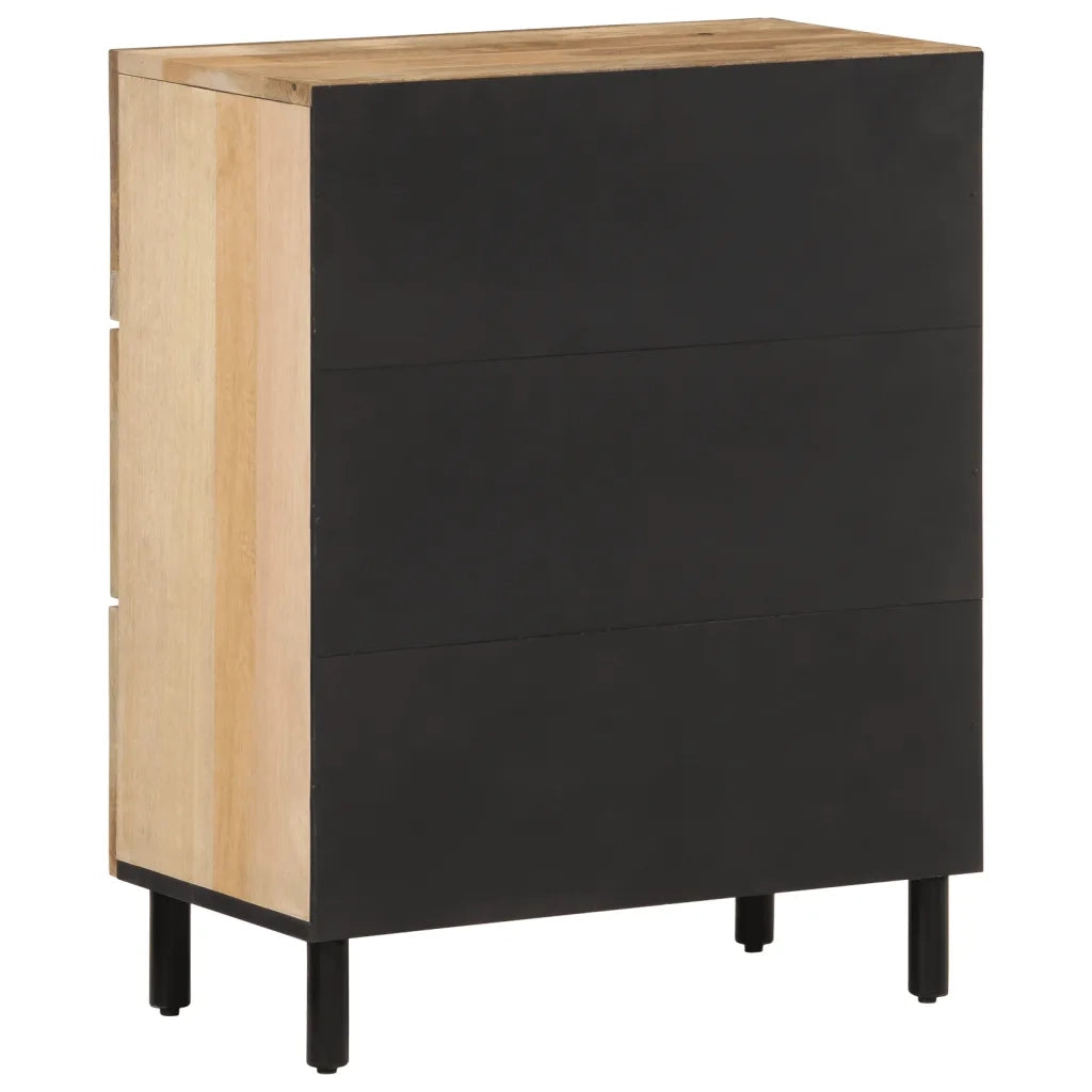 Credenza | Madia | Buffet da pranzo | Armadio da pranzo 60x33x75 cm in Legno Massello di Mango