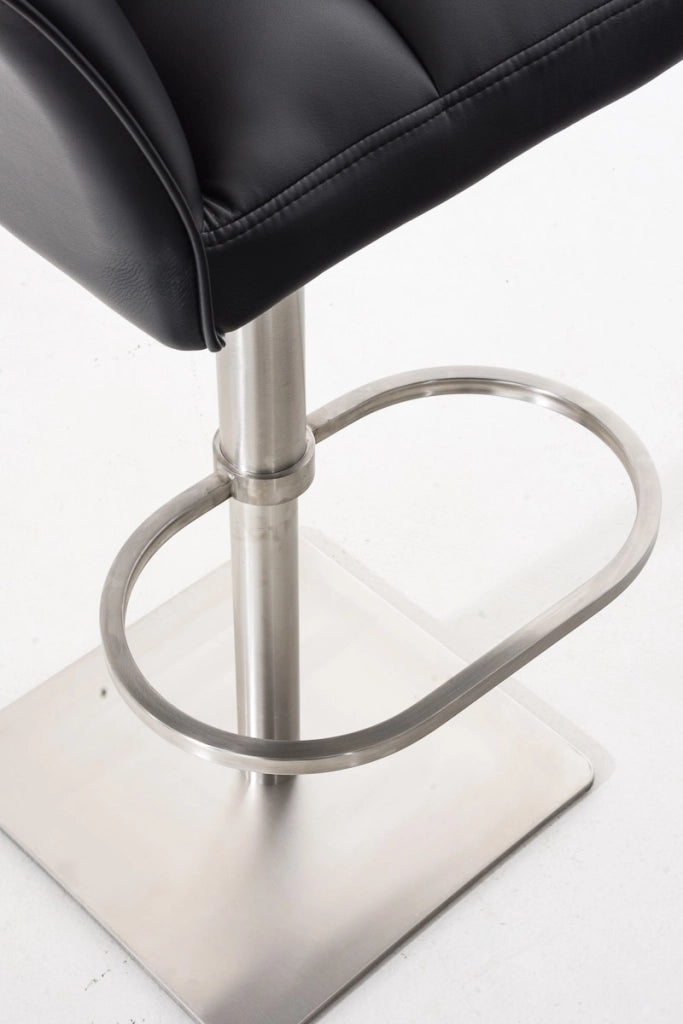 Set 2 sgabelli bar Damaso ecopelle acciaio inox 2
