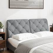 Cuscino Testiera Grigio Chiaro 140 cm in Tessuto CFW9212457
