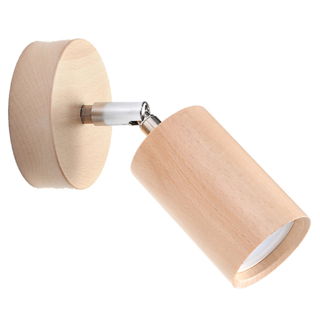 Applique MONTAN legno chiaro spot lettura GU10 Pure Lume