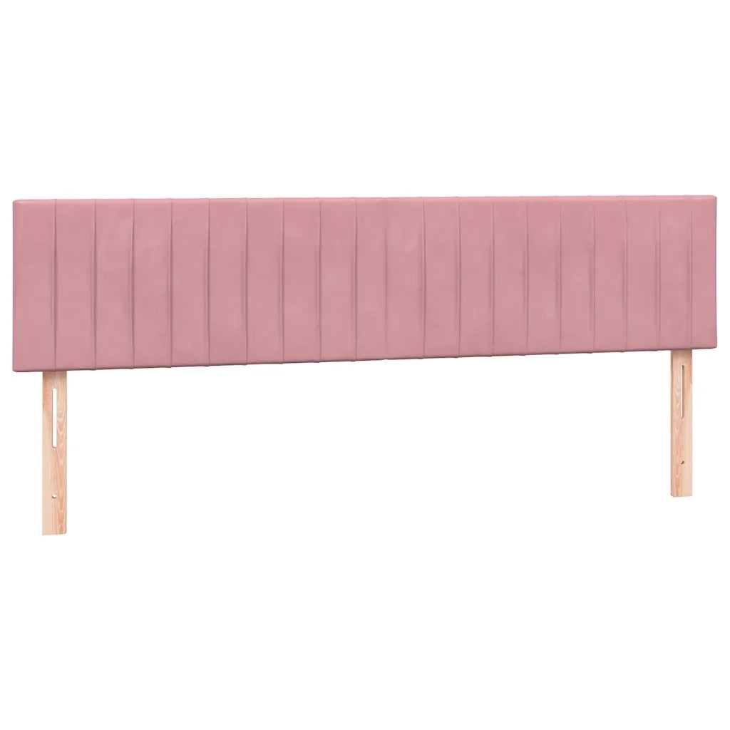 vidaXL Giroletto a Molle con Materasso Rosa 180x210 cm in Velluto