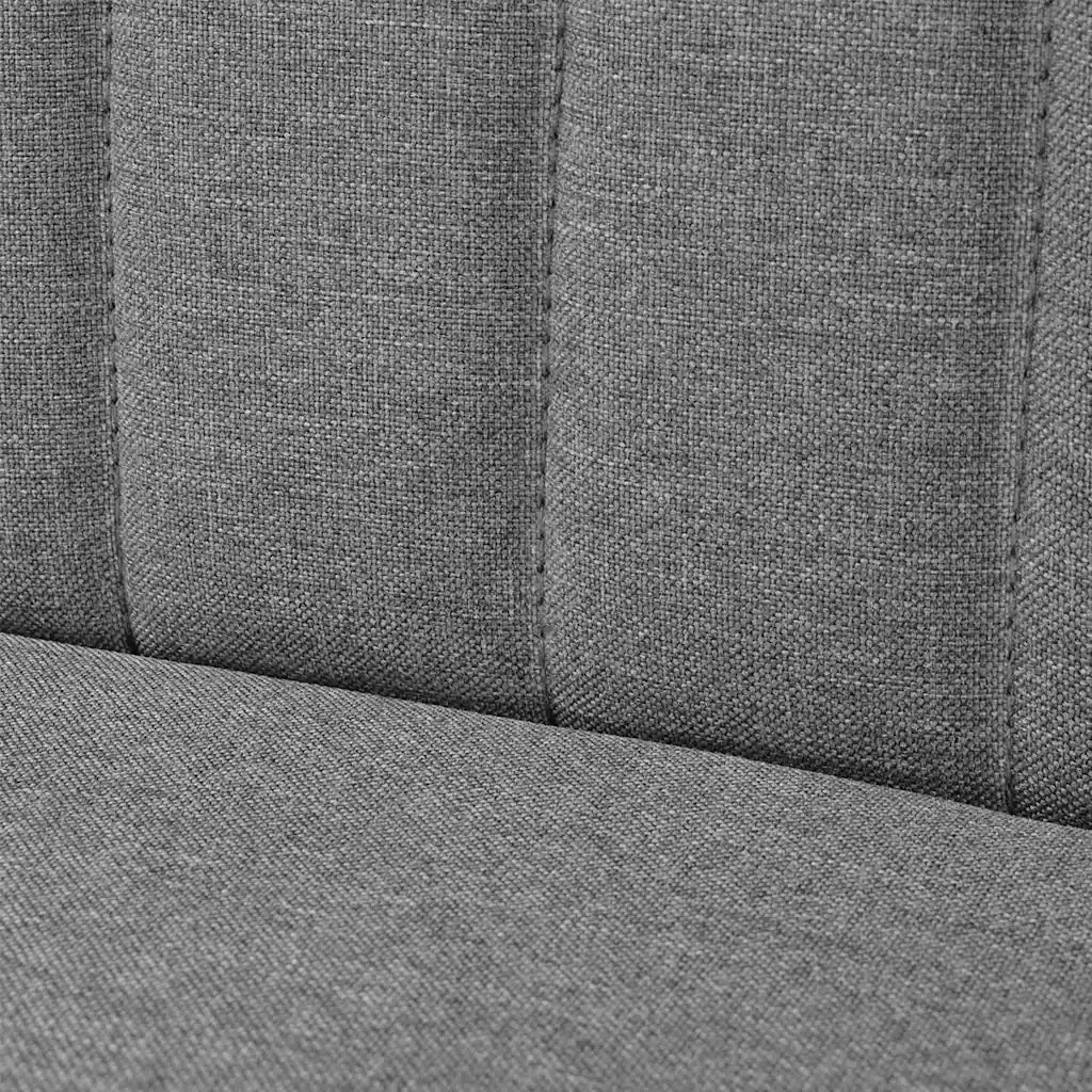 Divano-Sofa-Divanetto in Tessuto 117x55,5x77 cm Grigio Chiaro