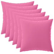Federa 6 pcs HEERLEN Rosa 30 x 30 cm Poliestere 907520