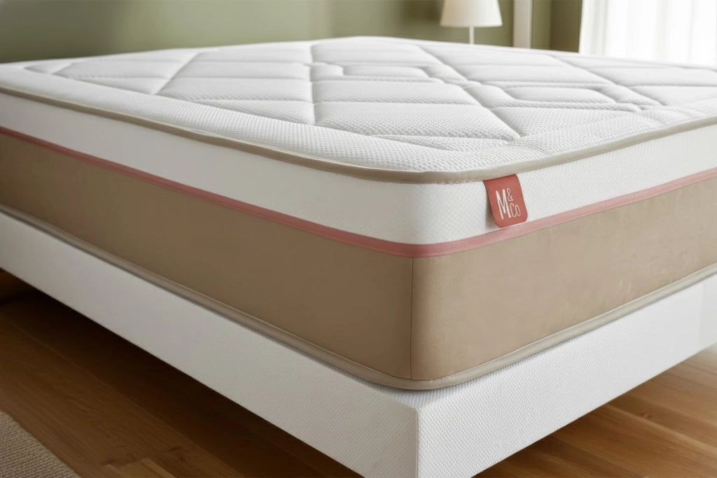 Pacchetto letto completo - Materasso 180x200cm + Box spring con doghe (kit) + 2 cuscini + Piumino - Le Soyeux